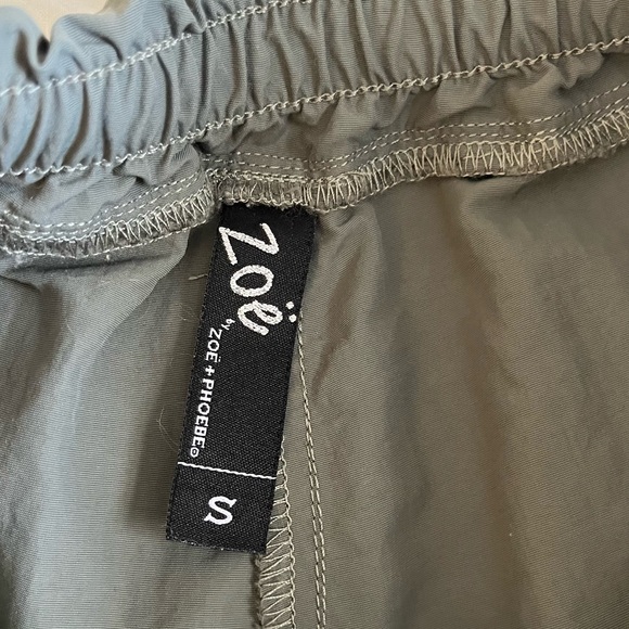 Zoe Green Cargo Pants Straight Leg Size Small - Picture 4 of 9